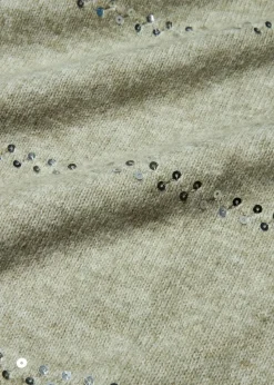 Boxy-Pullover mit Pailletten