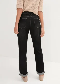 Boyfriend Jeans Mid Waist, Stretch
