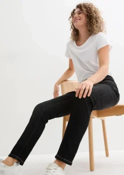 Boyfriend Jeans Mid Waist, Stretch