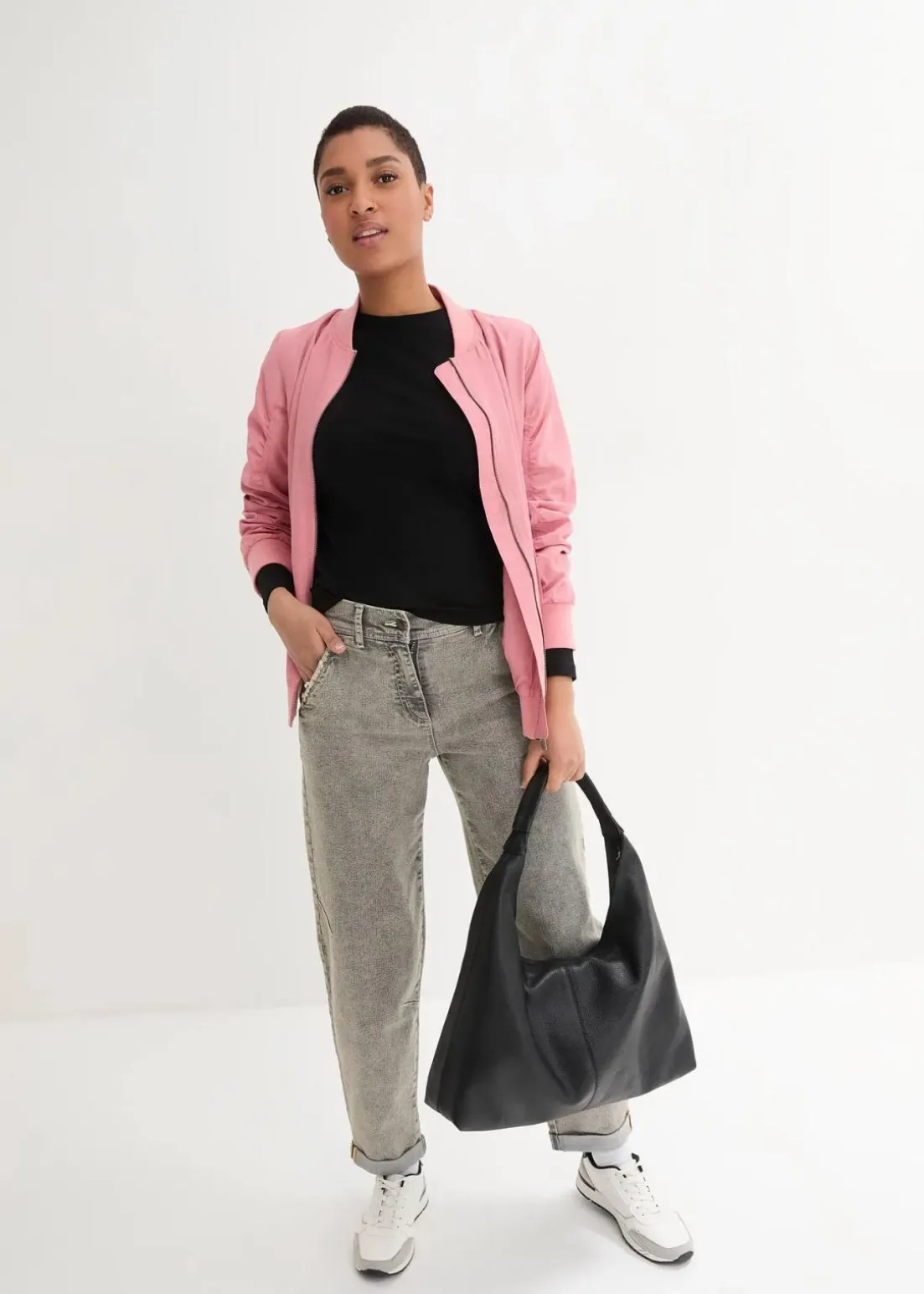 Boyfriend-Jeans mit Vintagewaschung