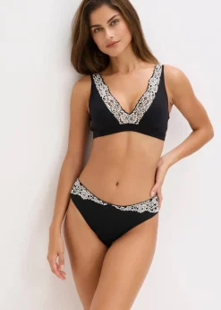 Bralette ohne Bügel mit Bio-Baumwolle und Spitze