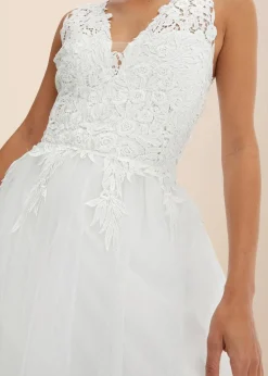 Brautkleid aus Tüll und Spitze