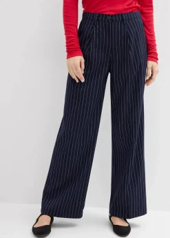 Bundfaltenhose aus Viskose-Mix