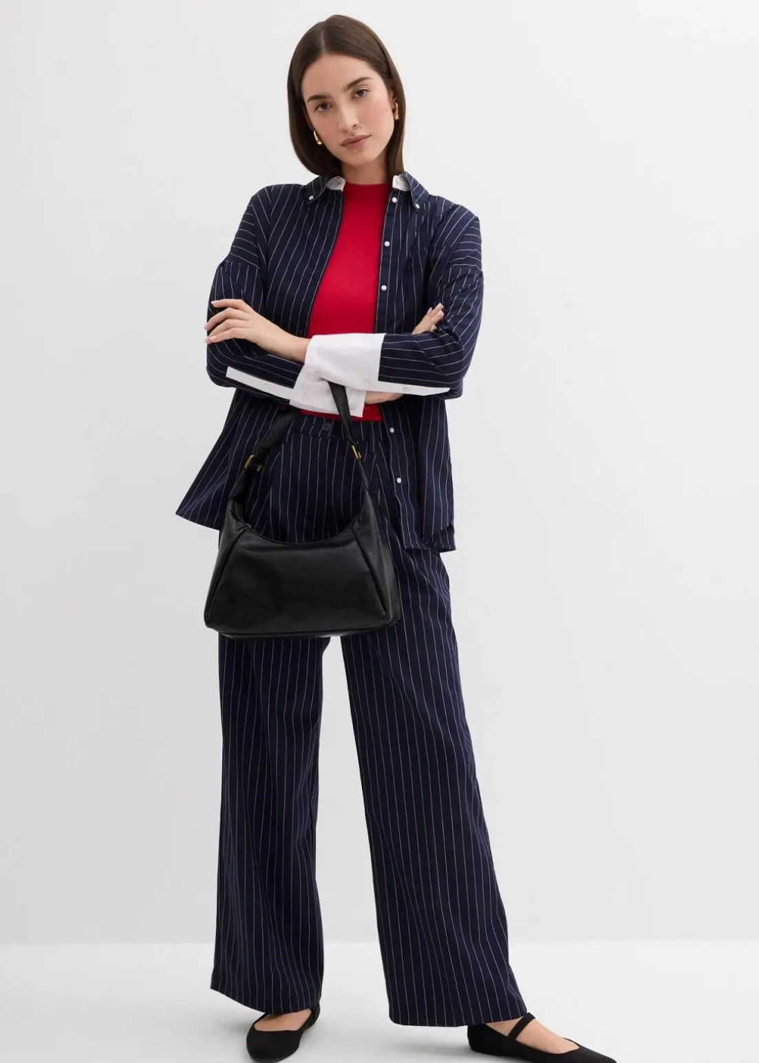 Bundfaltenhose aus Viskose-Mix