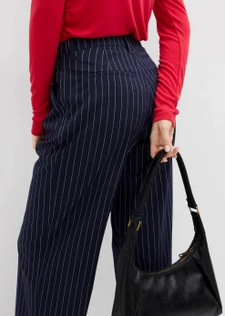 Bundfaltenhose aus Viskose-Mix