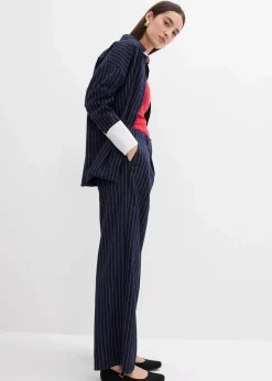 Bundfaltenhose aus Viskose-Mix