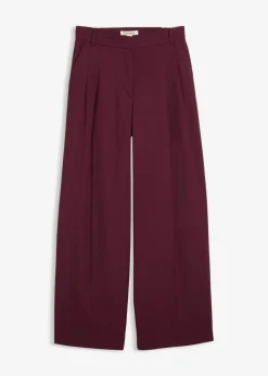 Bundfaltenhose mit Bequembund und Schlitz