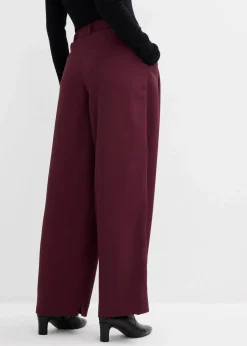 Bundfaltenhose mit Bequembund und Schlitz