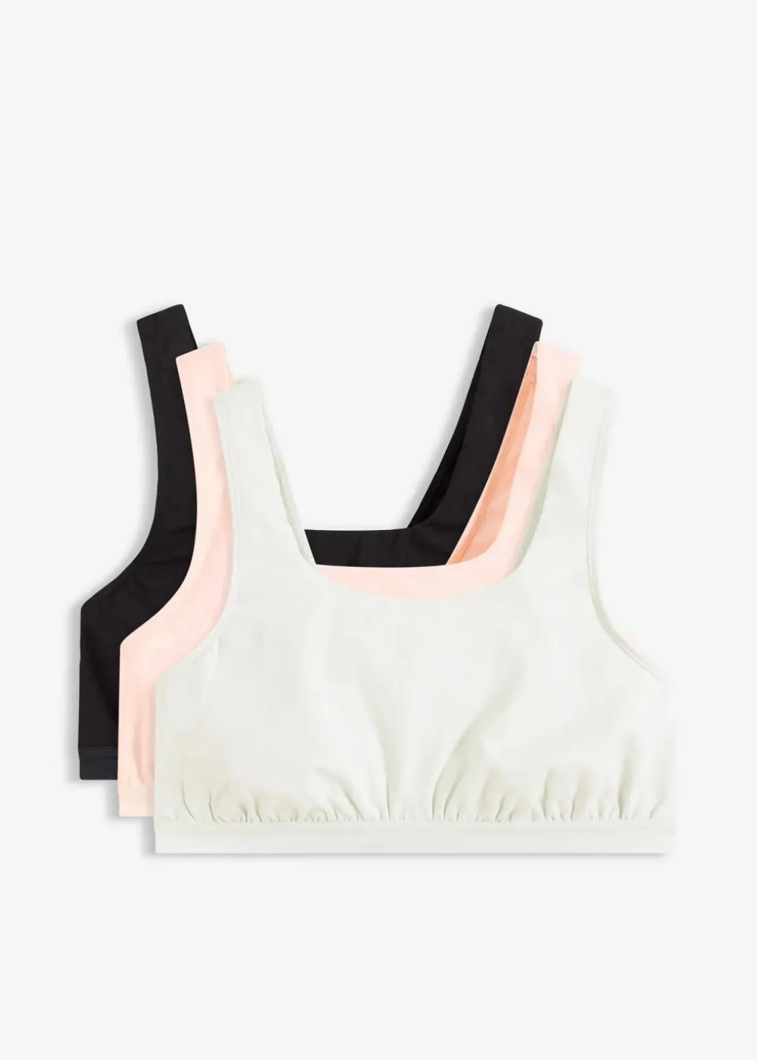 Bustier mit Bio-Baumwolle (3er Pack)