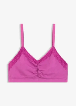 Bustier mit Bio-Baumwolle und Spitze