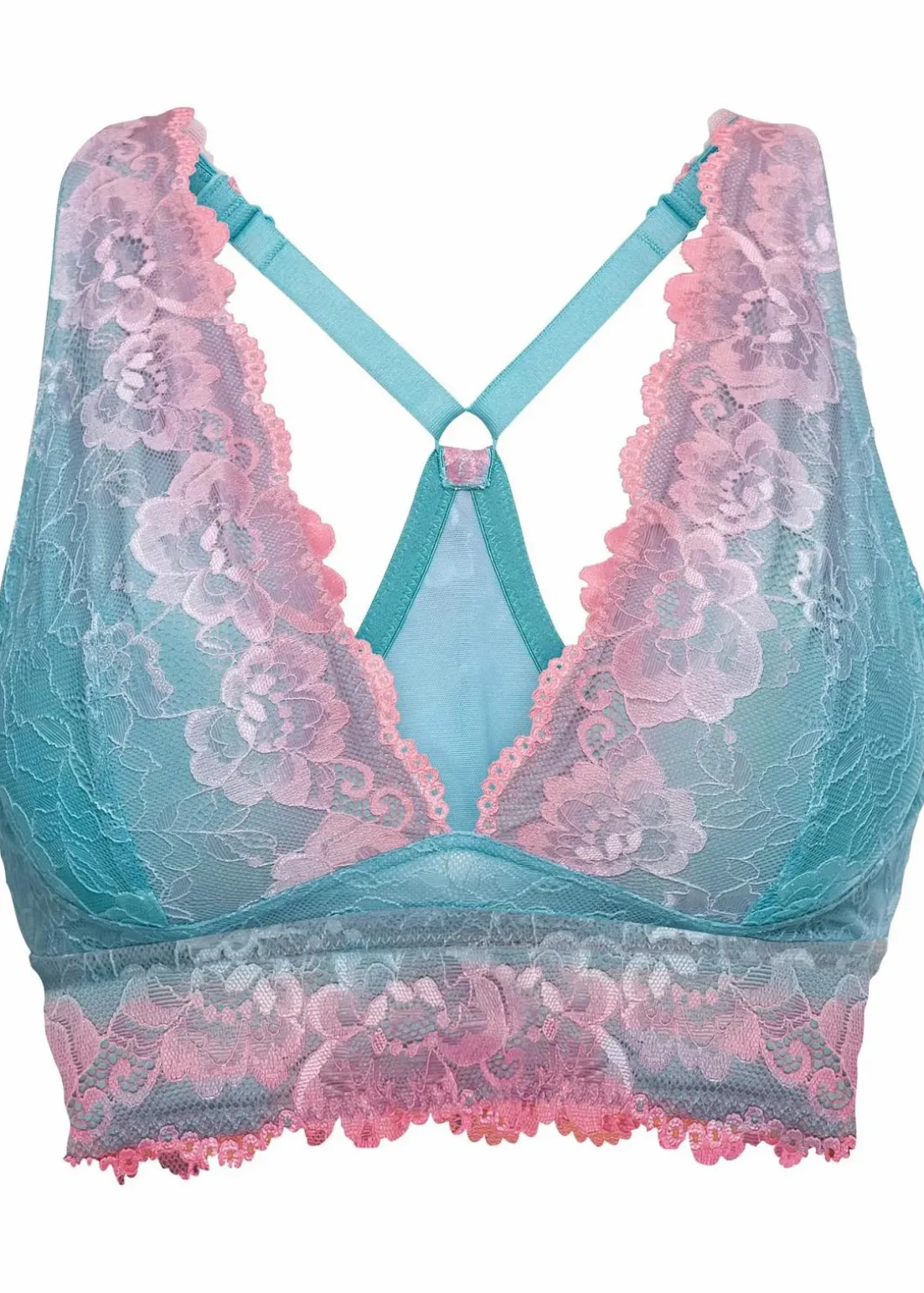 Bustier mit zarter Spitze im Farbverlauf