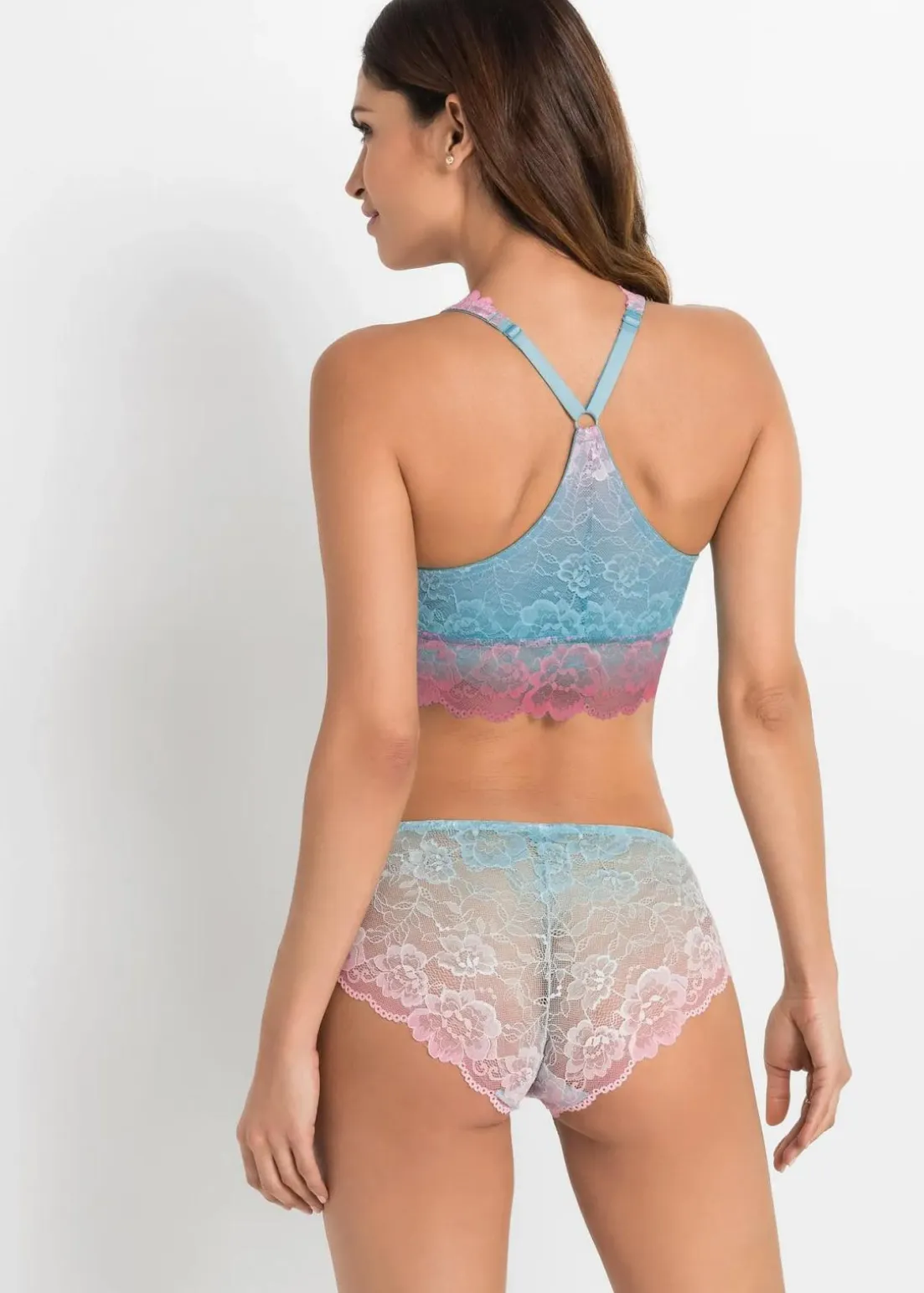 Bustier mit zarter Spitze im Farbverlauf