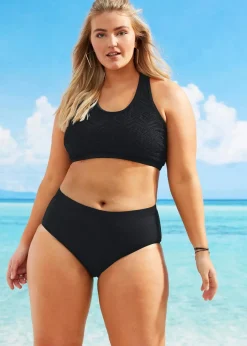 Bustier-Bikinioberteil mit Spitze