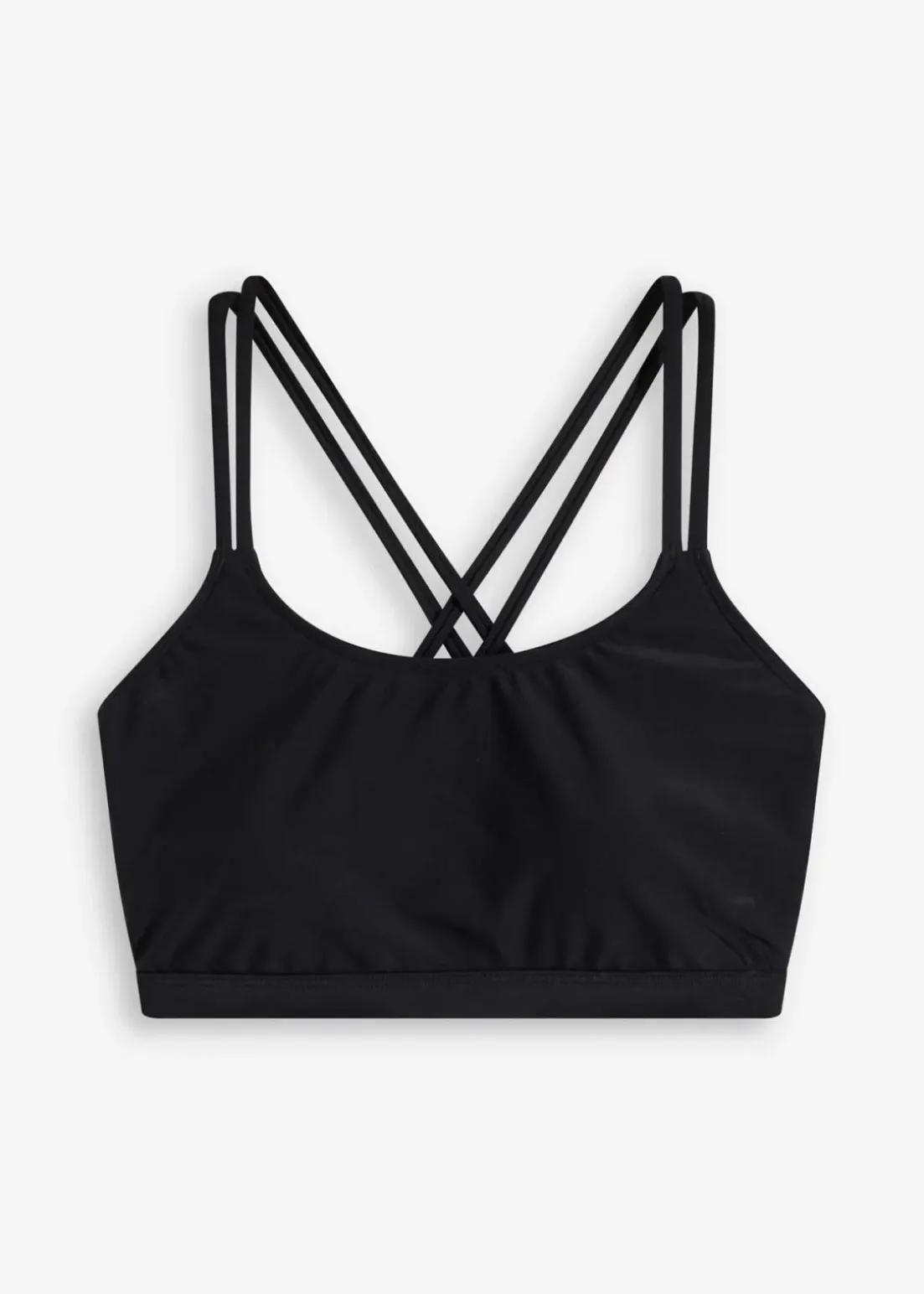 Bustier-Bikinioberteil mit gekreuzten Trägern