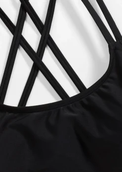 Bustier-Bikinioberteil mit gekreuzten Trägern