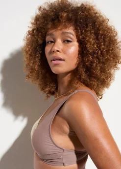 Bustier-Bikinioberteil mit Twistdetail