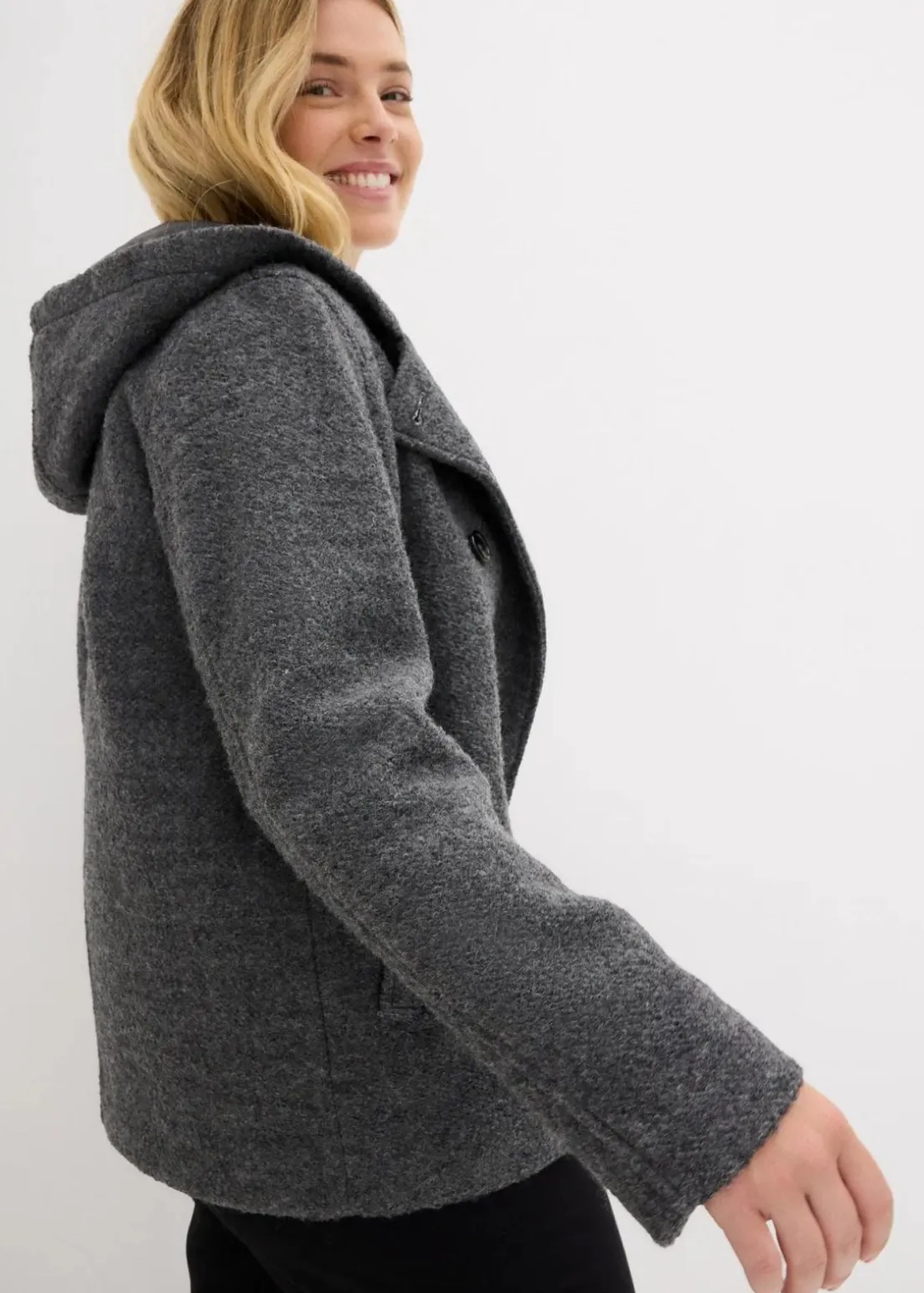Cabanjacke aus kuscheligem Bouclé