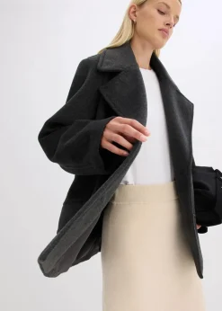 Cabanjacke in Wolloptik