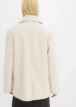 Cabanjacke in Wolloptik