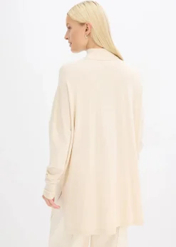 Cape-Pullover aus aus softem Viskose-Mix