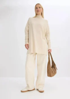 Cape-Pullover aus aus softem Viskose-Mix