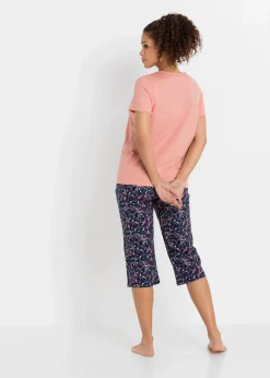 Capri Pyjama aus reiner Baumwolle (2er Pack)
