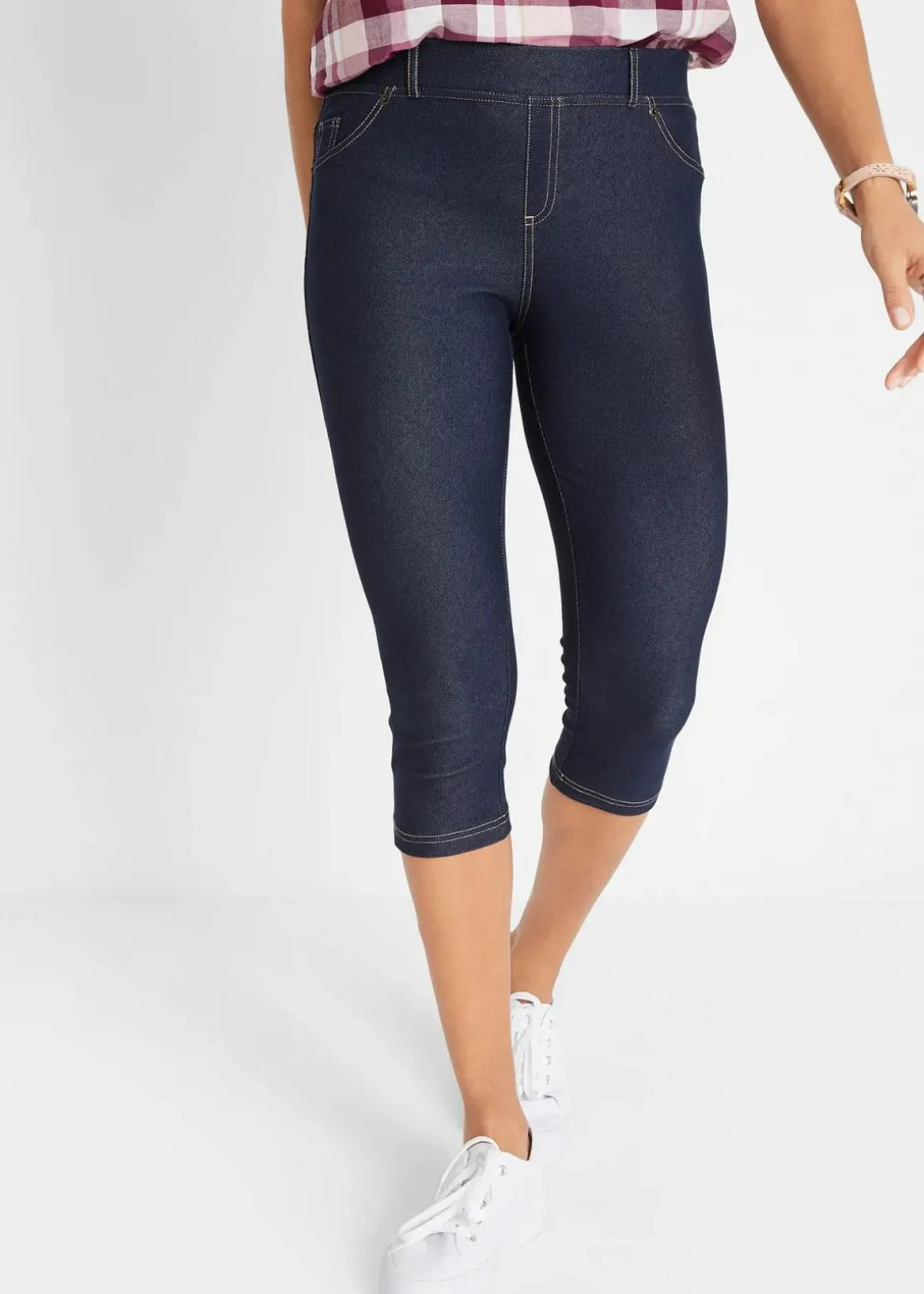 Capri-Leggings in Jeansoptik