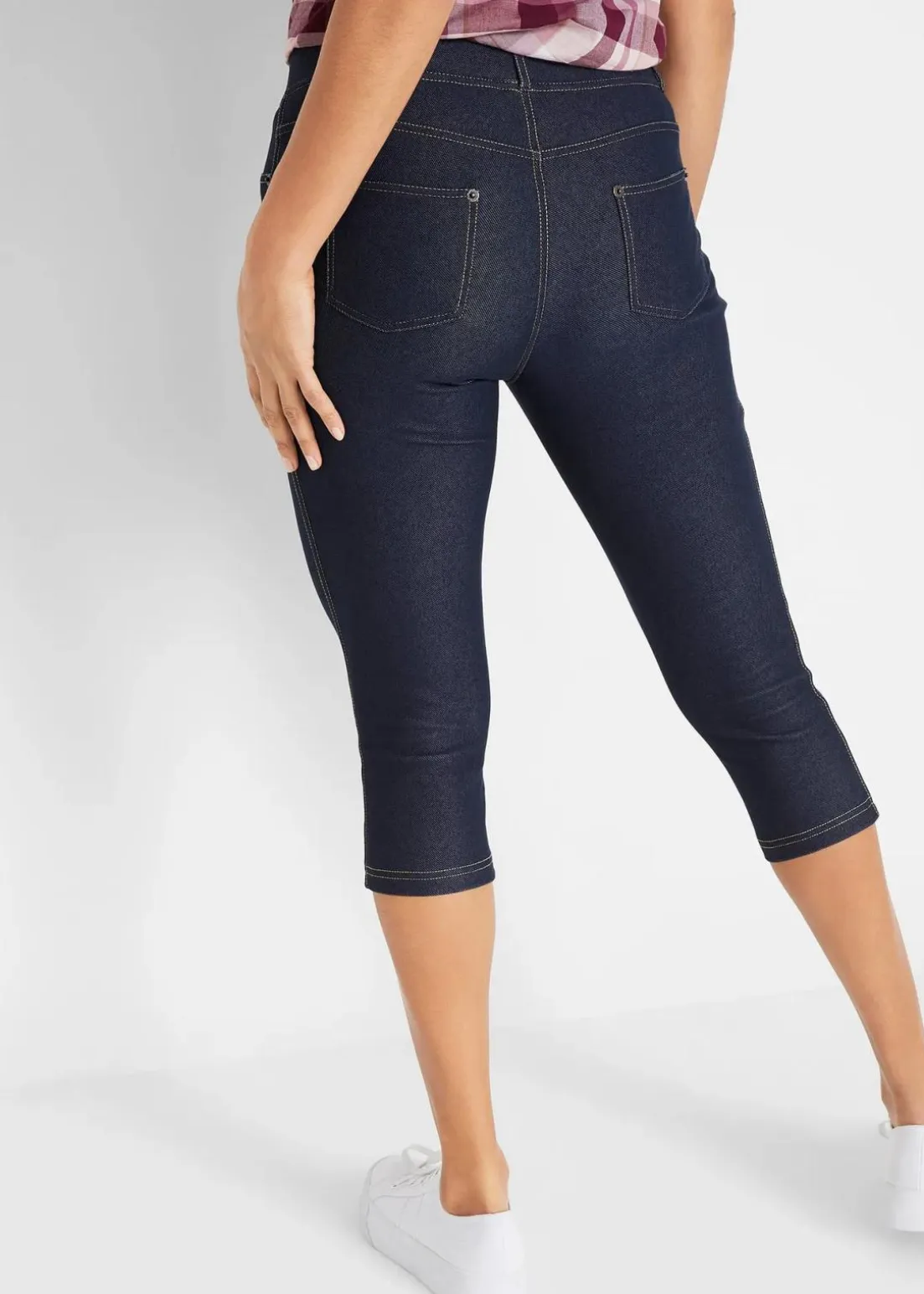 Capri-Leggings in Jeansoptik