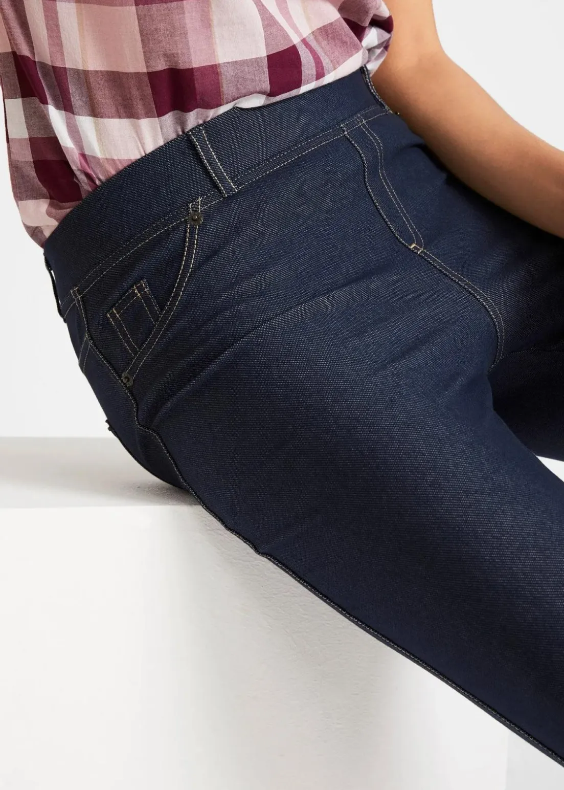 Capri-Leggings in Jeansoptik