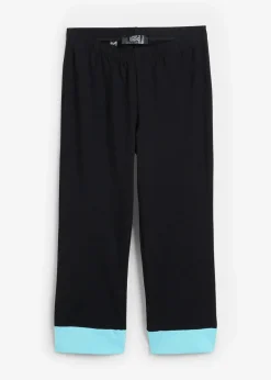 Capri-Leggings mit Kontrastbündchen