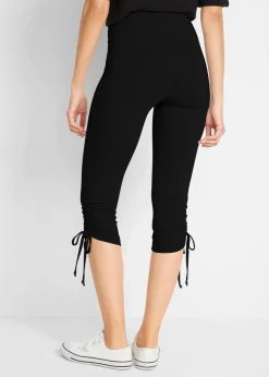 Capri-Leggings mit Raffung (2er Pack)