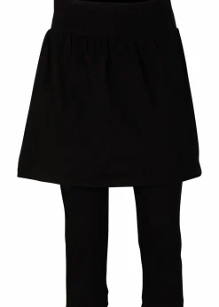 Capri-Leggings mit Rock aus elastischem Baumwoll-Mix
