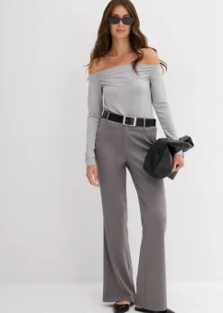 Carmenshirt aus leichtem Jersey