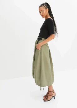 Carmenshirt in Viskose-Mix