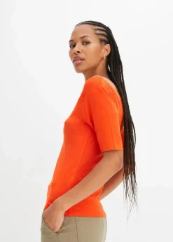 Carmenshirt in Viskose-Mix