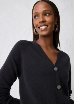 Cashmerestrickjacke mit Good Cashmere Standard®-Anteil