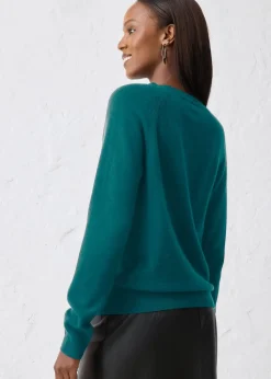 Cashmerestrickjacke mit Good Cashmere Standard®-Anteil