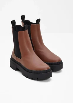 Chelsea-Boots mit Profilsohle