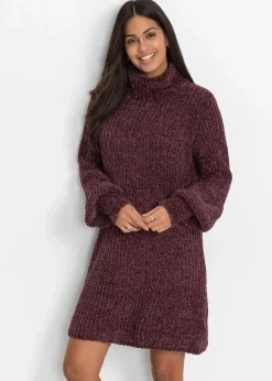 Chenille Strickkleid aus recyceltem Polyester