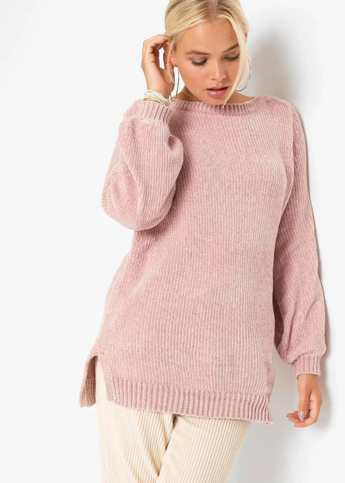Chenille-Longpullover