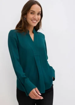 Chiffonbluse in A-Linie