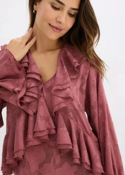 Chiffonbluse mit leichter Transparenz