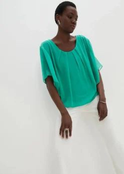 Chiffonbluse mit Untertop