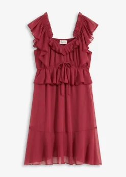 Chiffonkleid in A-Linie