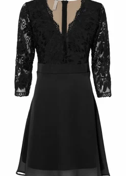 Chiffonkleid mit Spitze