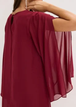 Chiffonkleid mit Strassstein-Applikation