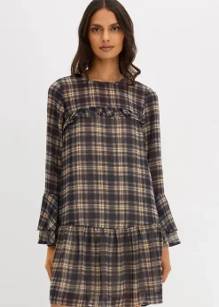 Chiffonkleid mit Volants