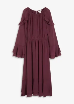 Chiffonkleid mit Volants