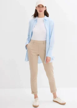 Chinohose aus Viskose-Mix