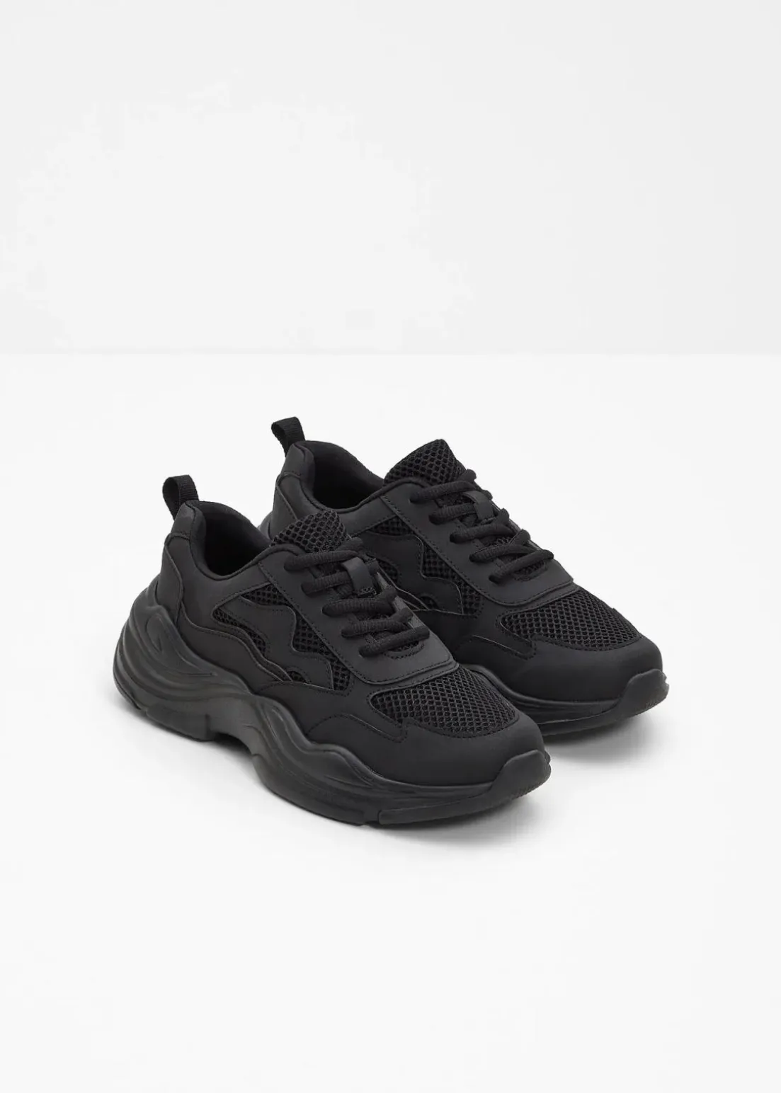 Chunky Sneaker mit Mesh-Einsatz